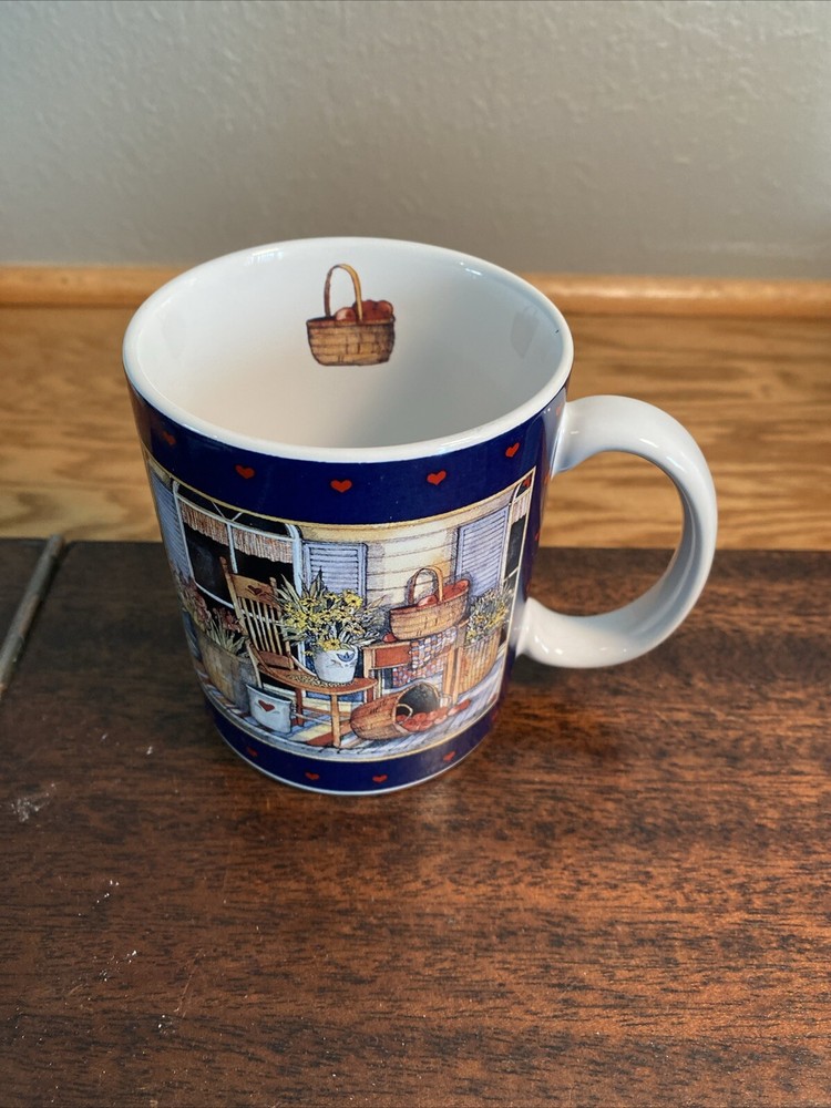 “Flowers On The Porch” By Susan Winget Mug Lang and Wise Collector Mug