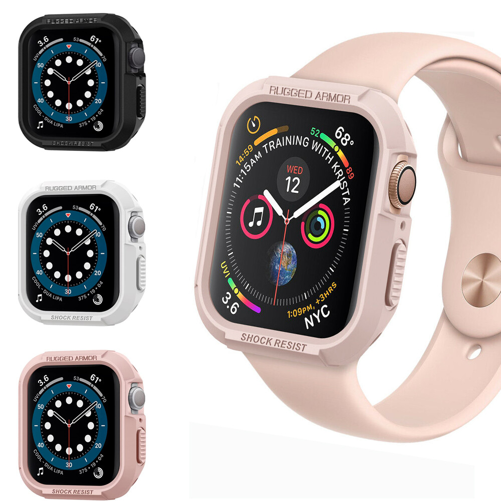 Rugged Protective Case Cover TPU Bumper For Apple Watch Series 9 8 7 6 5 4 3 2 1