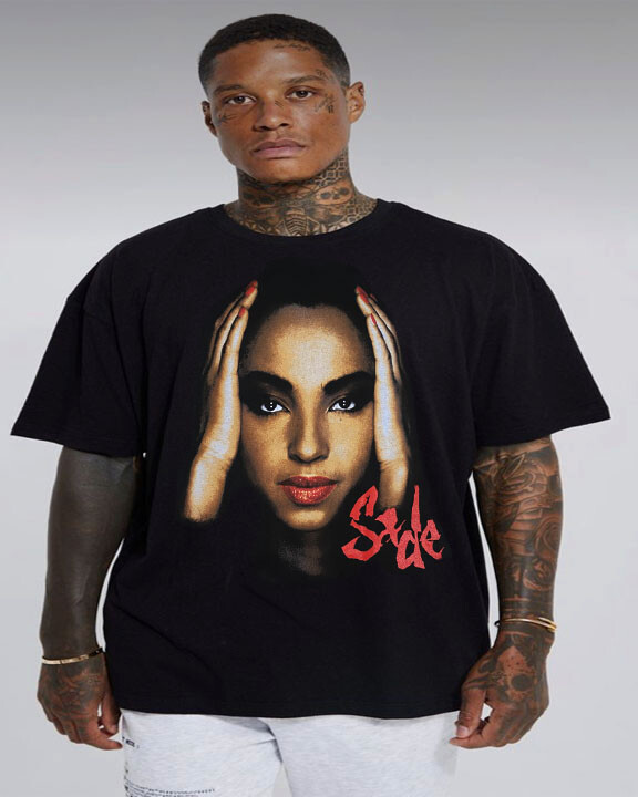 SADE  FACE SMOOTH OPERATOR SMOOTH JAZZ BLACK  T SHIRTS MEN'S SIZES