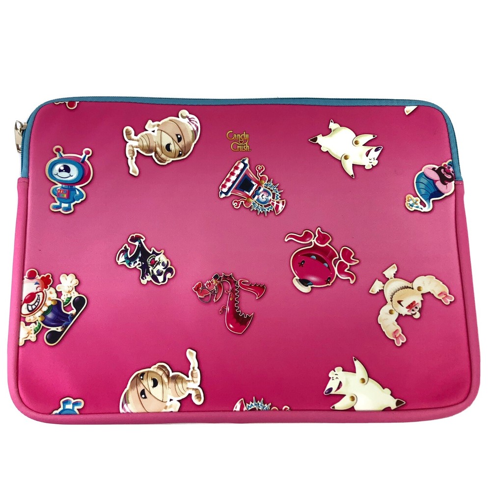 NEW Candy Crush Saga Laptop Notebook Tablet Bag Case Sleeve Pink