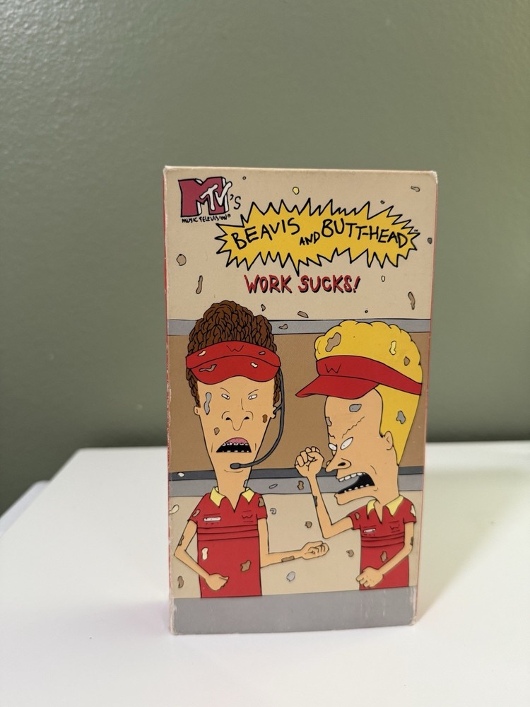 Beavis and Butt-Head: Work Sucks (VHS 1994) MTV Mike Judge