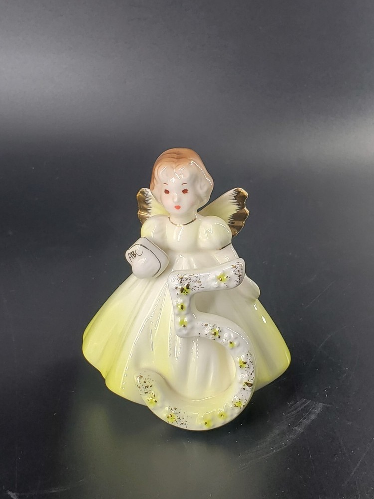 Vintage Josef Originals 5th BIRTHDAY GIRL Angel FIGURINE, Porcelain