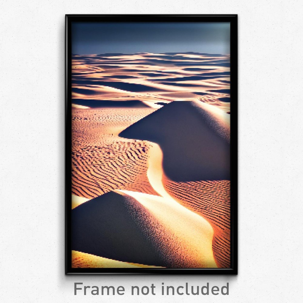 8-Bit Psychedelic Pixel Art Poster - Nutty Sands Trippy Gamer Print