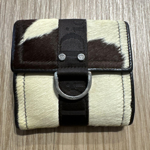 Christian Dior Leather Bi-fold Compact Wallet 2403 in Classic Design
