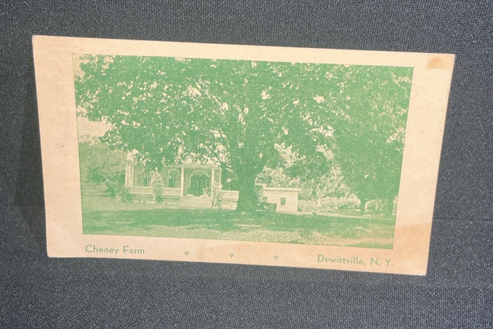 Vintage Postcard 1942 Cheney Farm Dewittville New York NY