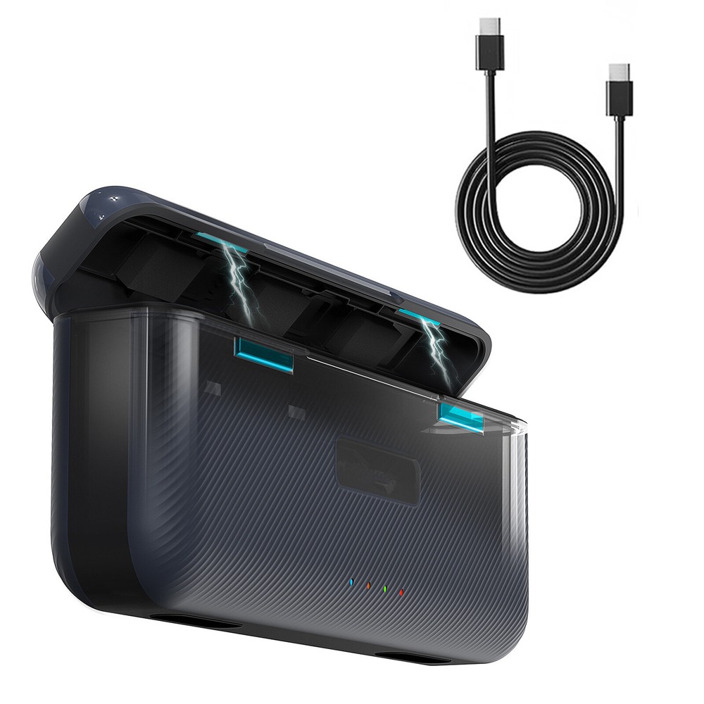 Battery Fast Charging Box SD Card Storage Box For Insta360 Ace Pro / Ace Camera-image