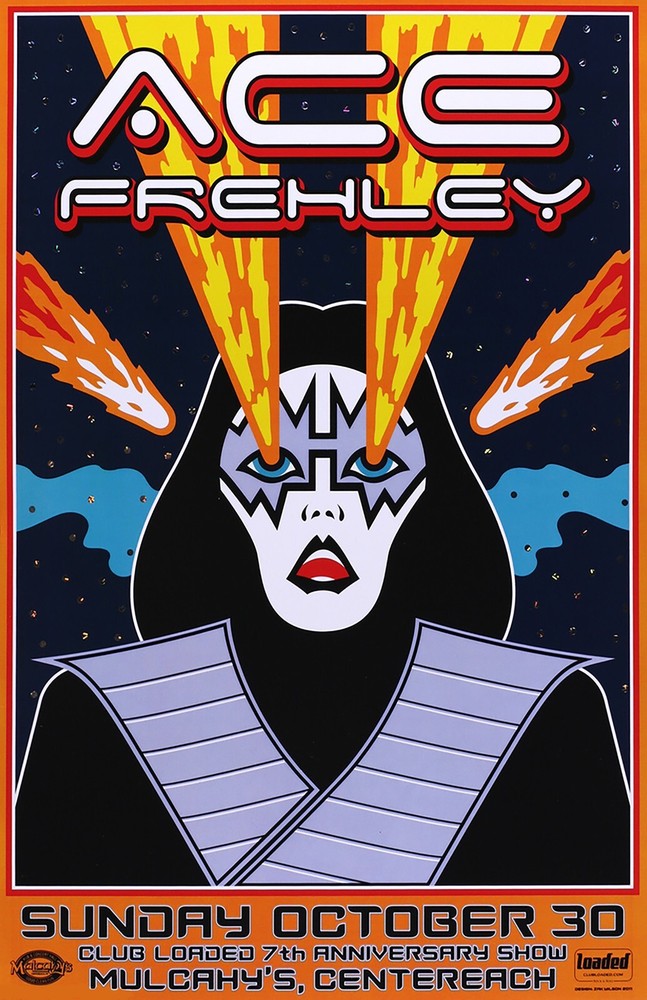 Ace Frehley 2018 Centereach NY Concert Poster 11 X 17 Framed