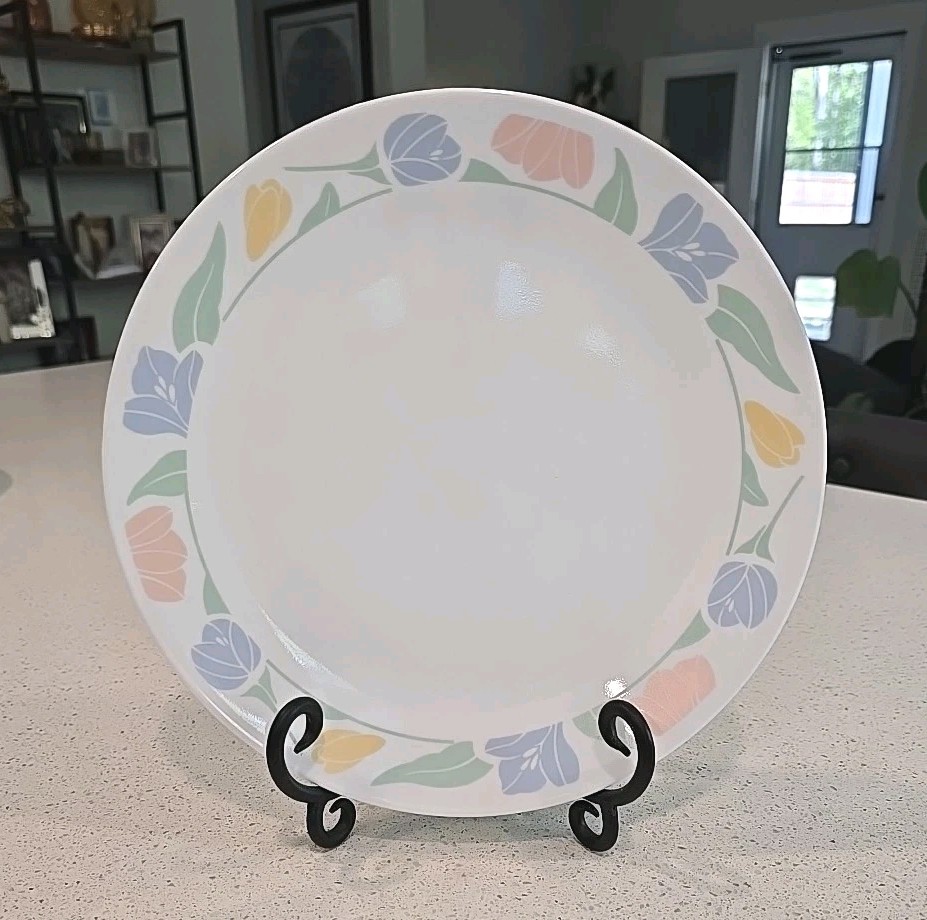 Corelle by Corning FRIENDSHIP Replacement Dinner Plate Tulip Flower 10.25