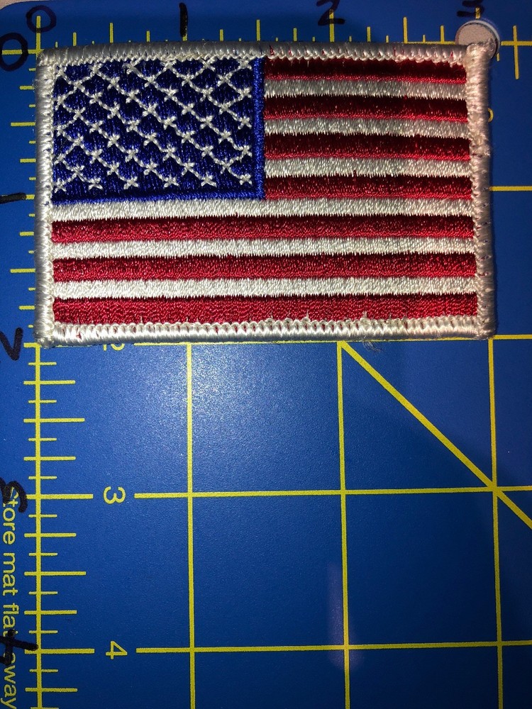 United States of America USA Flag Patch Stars and Stripes Red White Blue Patriot