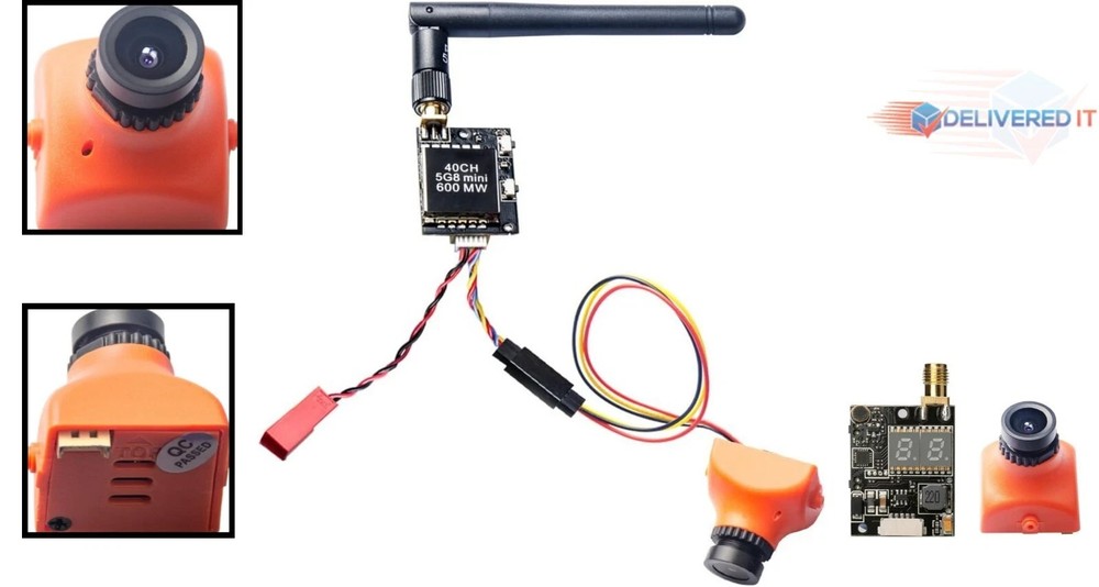 Multi-Compatible 600TVL FPV Camera & Transmitter - Heat Resistant for Durability