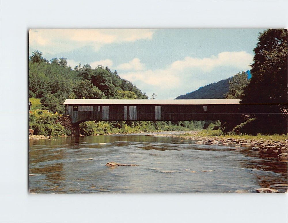 Postcard The Old Covered Bridge Forksville Pennsylvania USA