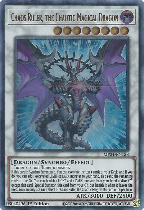 Chaos Ruler, the Chaotic Magical Dragon MP21-EN128 2021 Tin of Ancient Battles 1st Edition