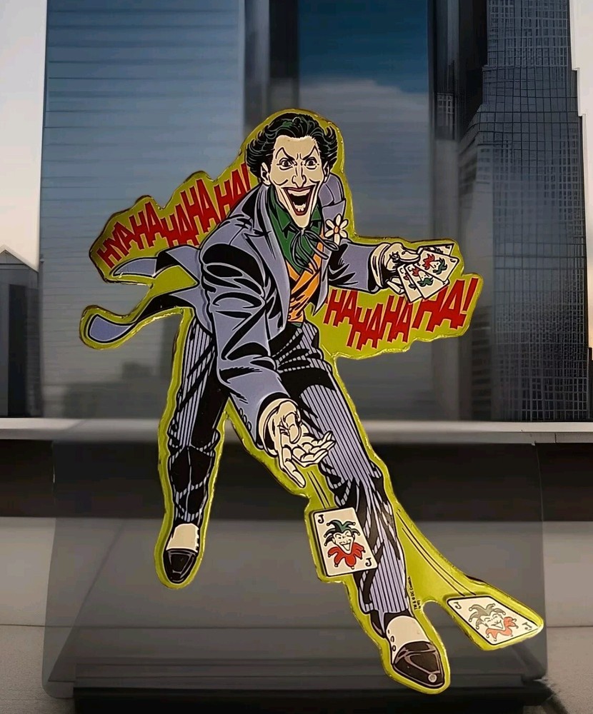 DC Comic Joker Metal Die Cut-Out Sign Decor Open Road Brands