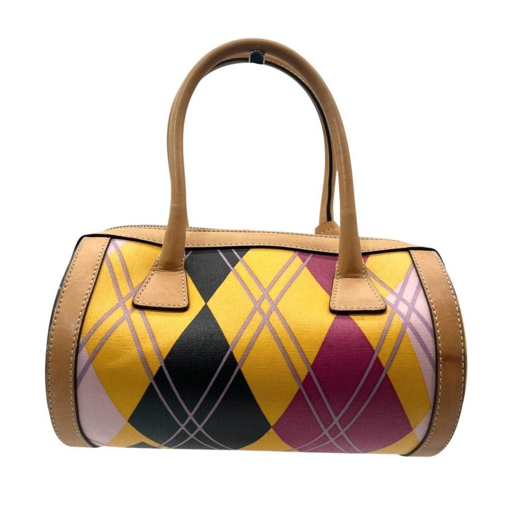Vintage Christian Dior multicolor PVC & leather handbag from Japan HJ