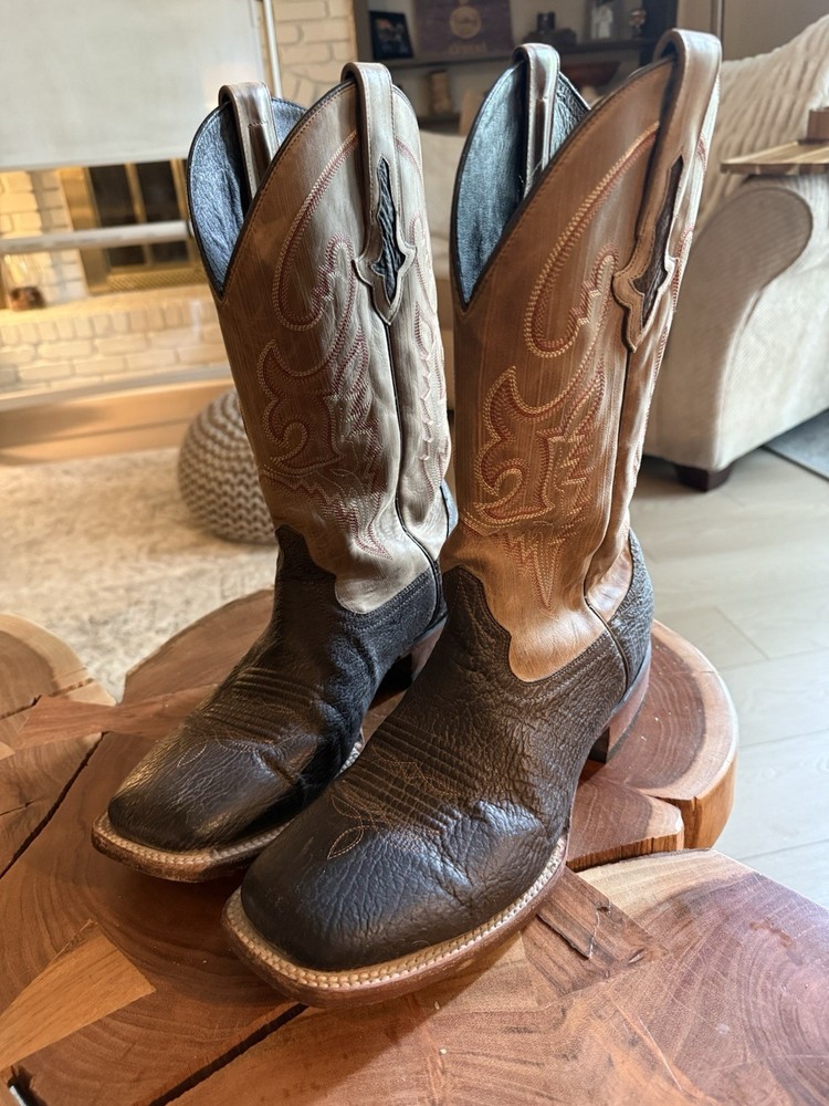 Lucchese Shark Skin Western Cowboy Boots in Size 10.5 EE