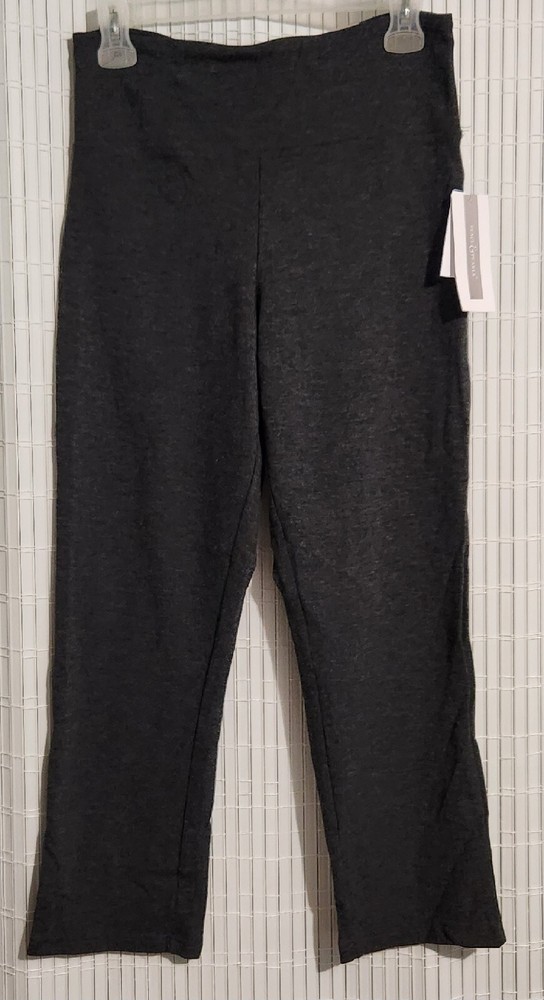 Peace And Pearls Leggin Women Medium Color Gray charcoal Tummy Control (B#4)