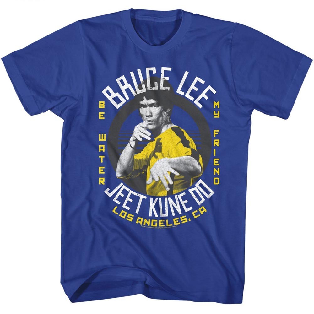 Bruce Lee Jeet Kune Do Be Water My Friend Los Angeles CA Men's T Shirt 2XL