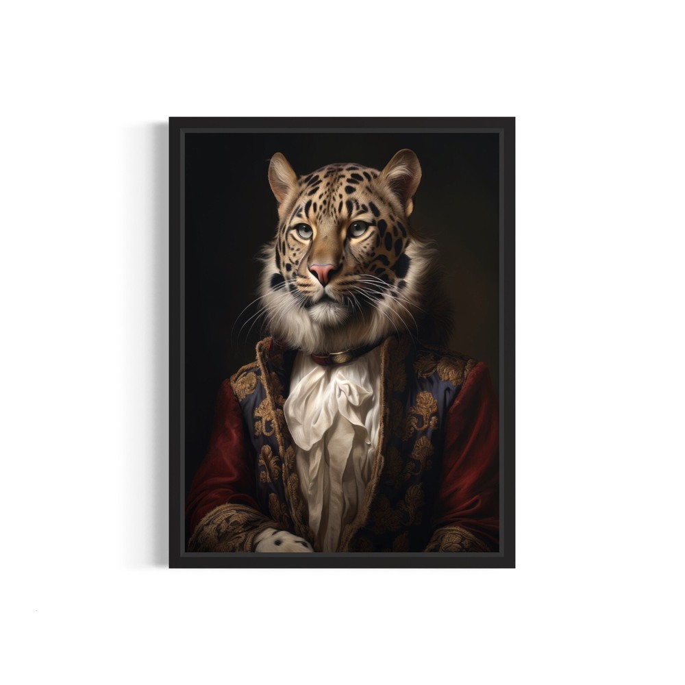 Leopard Classic Animal Vintage Photo Art Print Poster Wall Art Painting