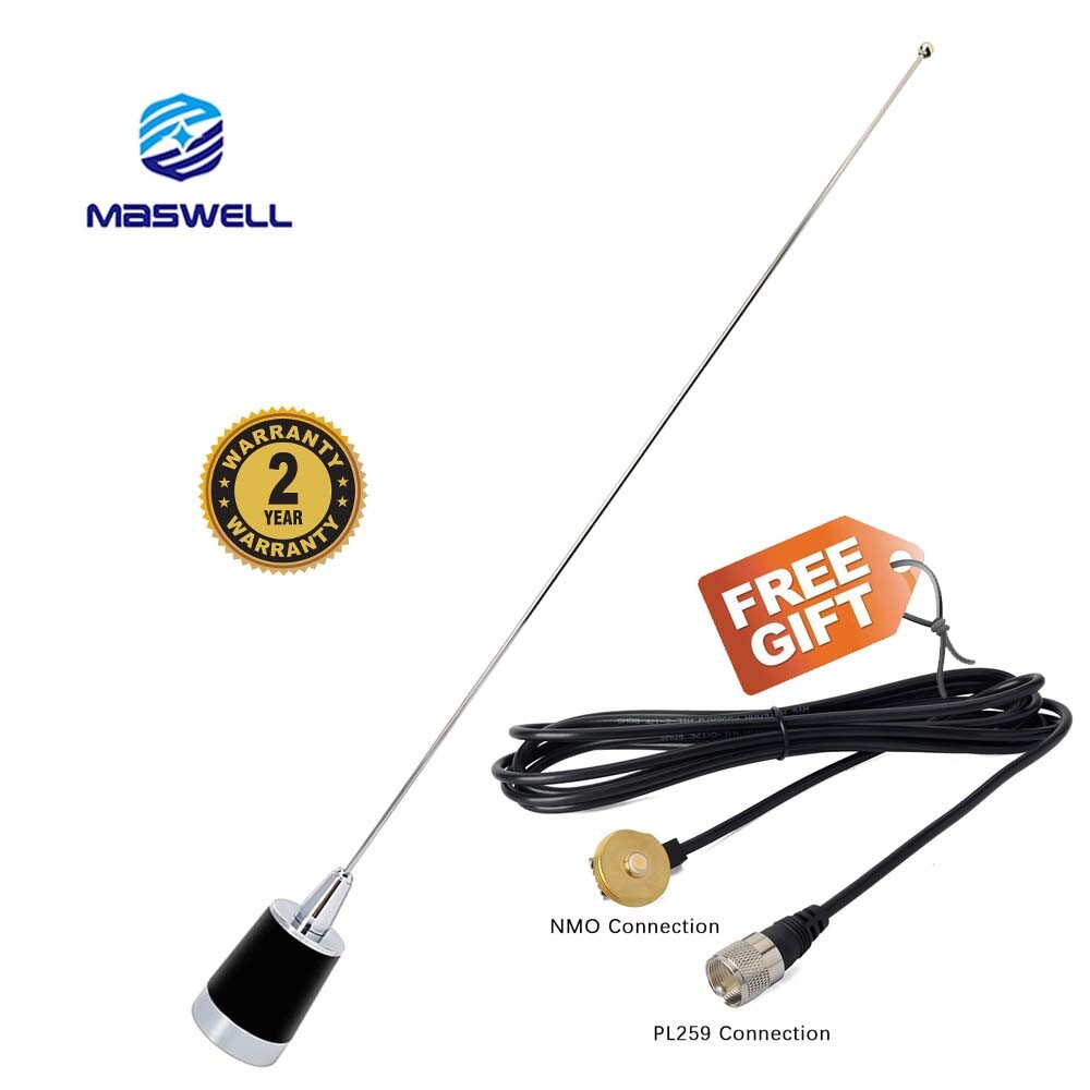 SDN1 NMO Dual-Band Antenna 144/430MHz VHF/UHF Mobile Ham Car Radio Antenna 100W