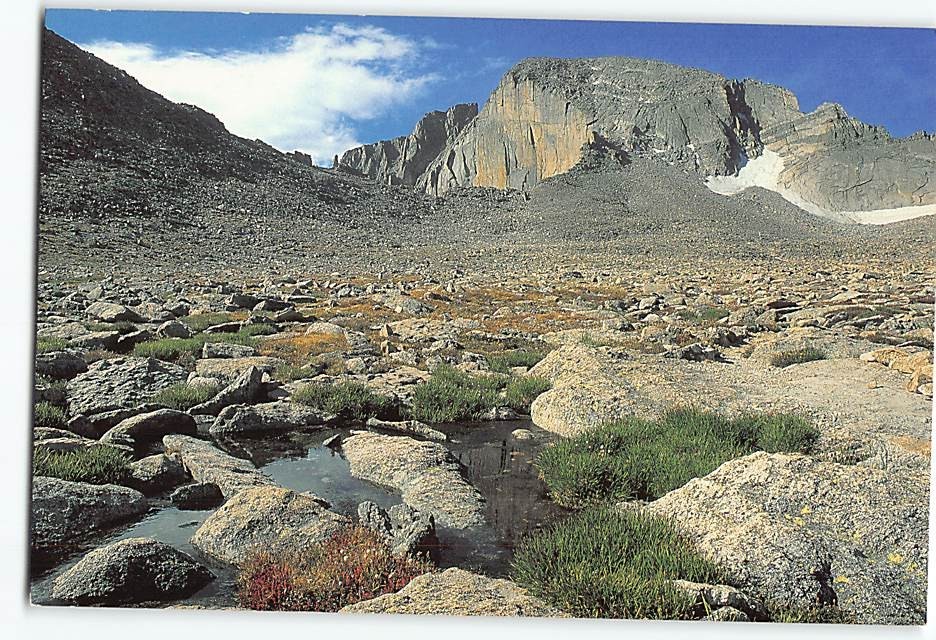 Postcard Boulder Field Longs Peak Colorado USA