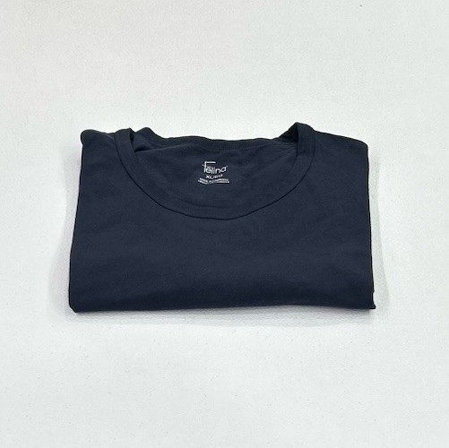 Felina Women's Crew Neck Short Sleeve Tee, Blue, Size XL