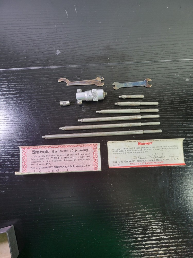 Vintage Starrett Inside Micrometer 124A 2