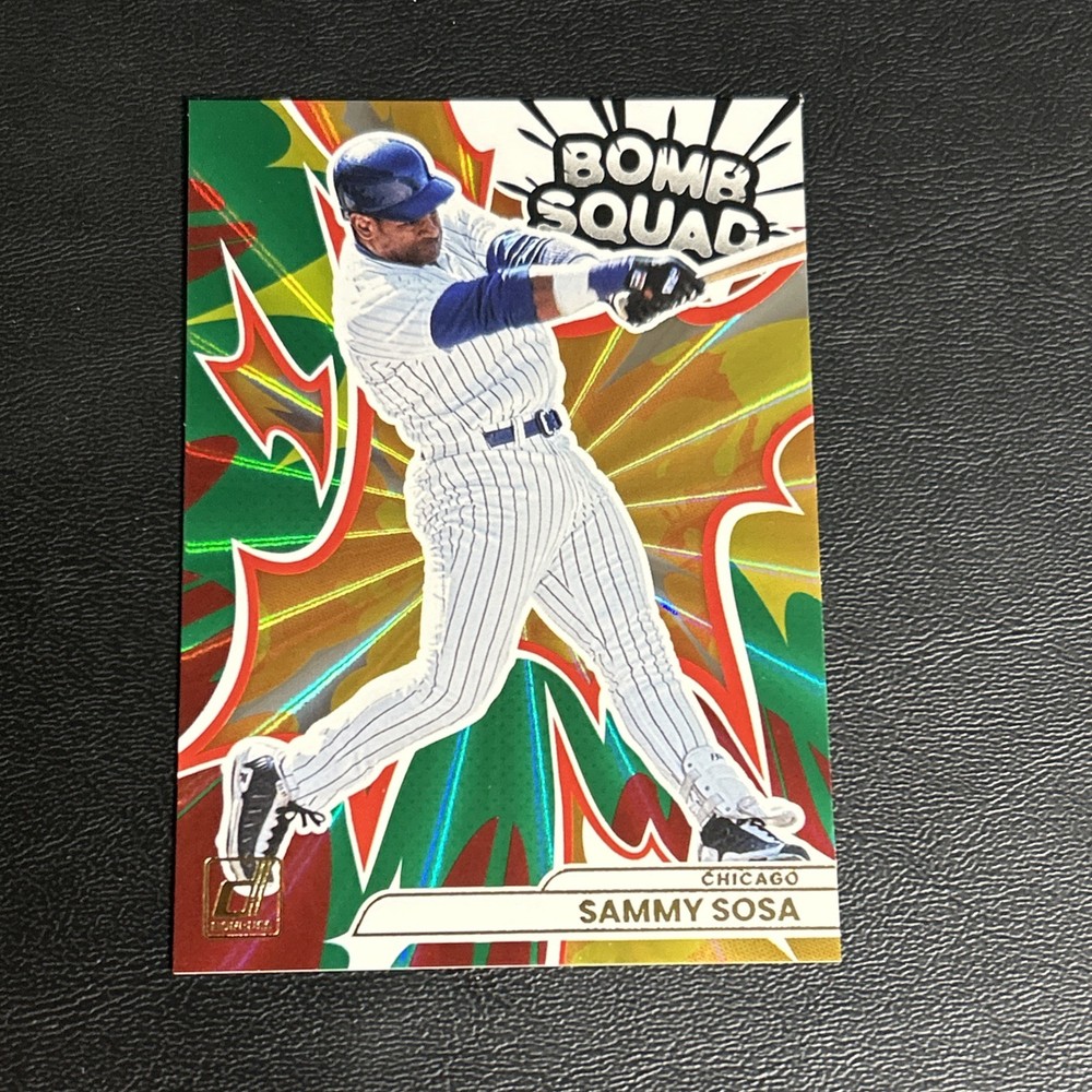 2026 Donruss Sammy Sosa Green Laser Bomb Squad Chicago Cubs