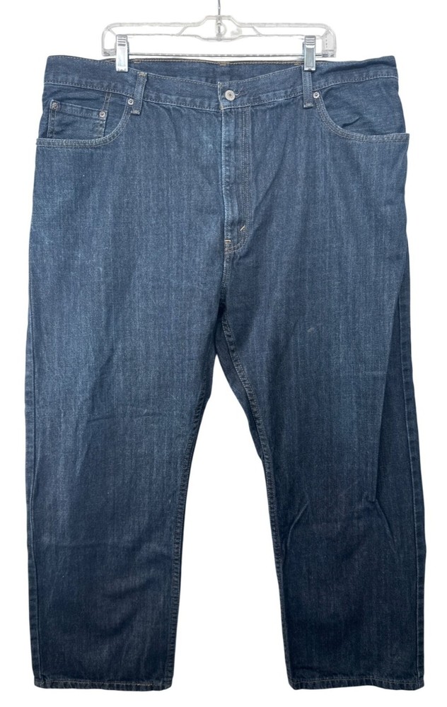Levis Men Jeans Sz 42 x 27 Dark Wash 559 Straight Leg 100% Cotton Classic Casual