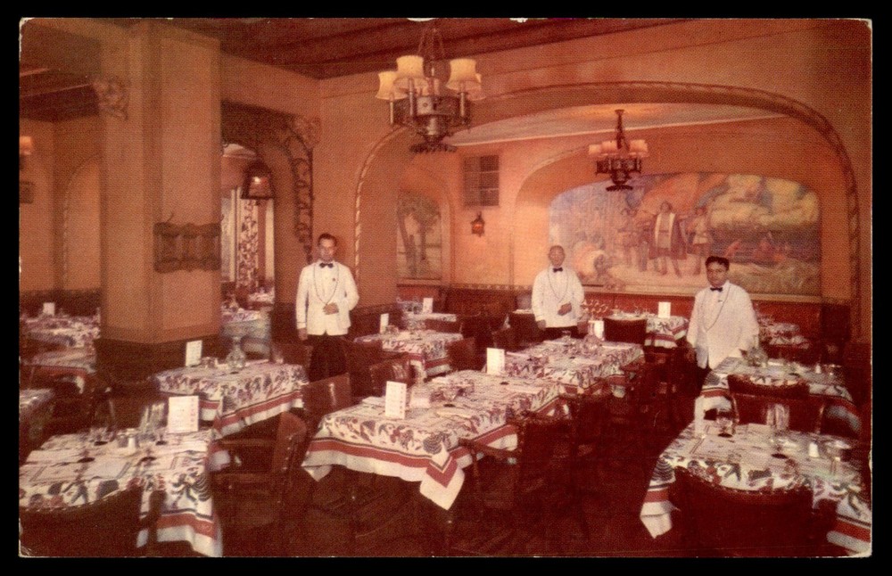 Postcard Hotel Lennox, Dining Room Interior St. Louis, Missouri