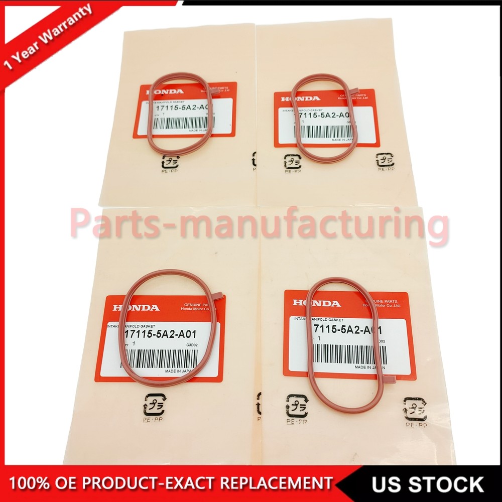 OEM 4pc Intake Manifold Gasket Kit for Honda Civic Accord CRV 2013-2020