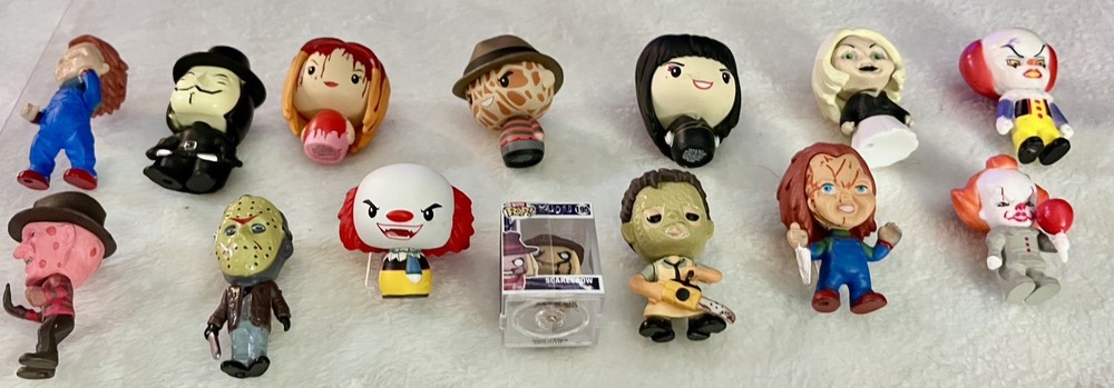 Funko Pop! Horror Lot Of 14 figures.  Been put up in display with no handling.