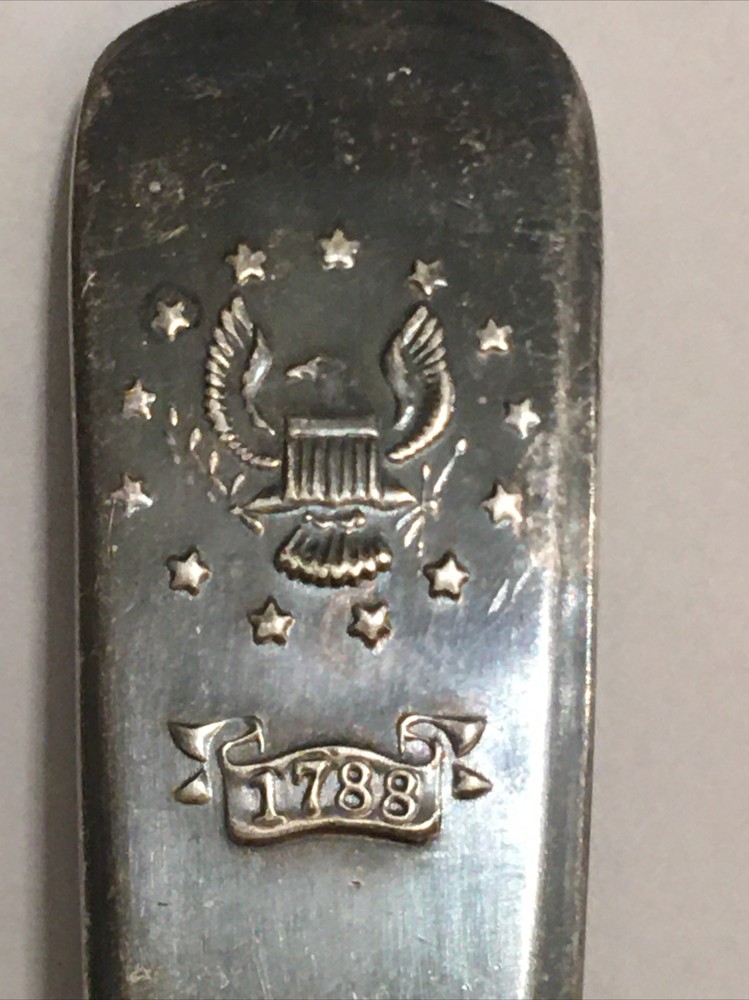Vtg Souvenir Spoon US Collectible 1788 New York Bicentennial 1776-1976
