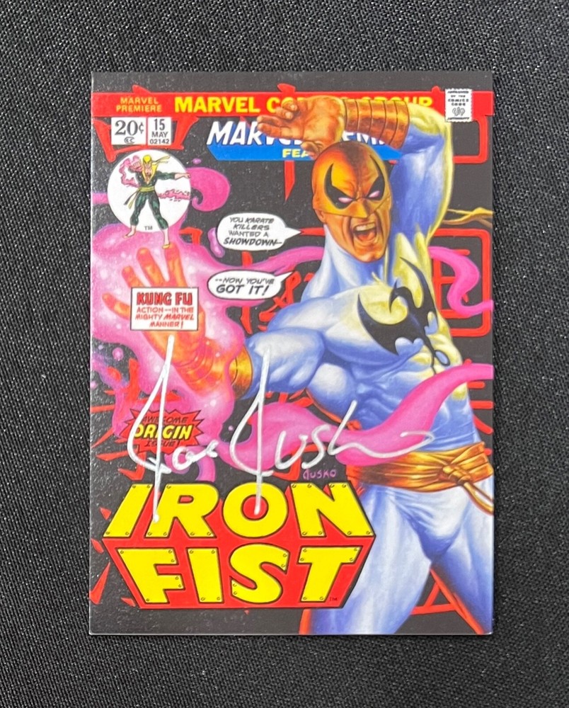 2016 Marvel Masterpieces Joe Jusko Autograph Iron Fist Card #32 NM/M+