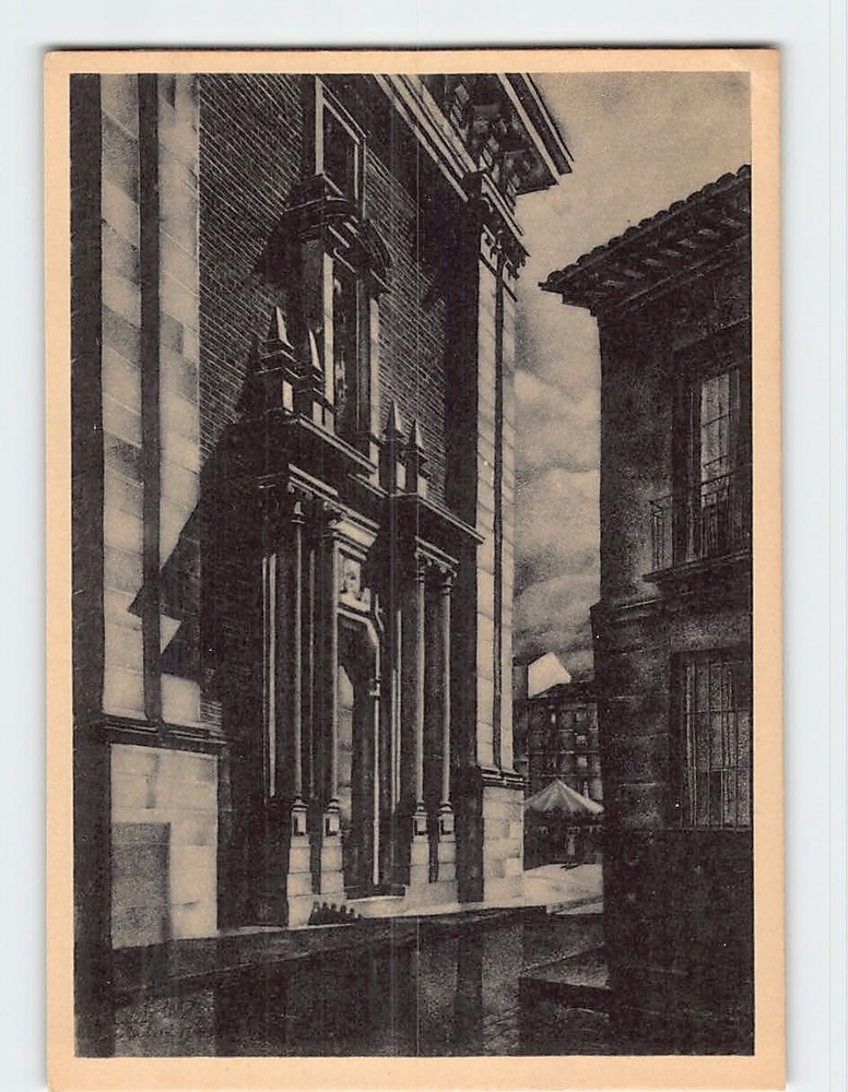 Postcard Porch of St. Andrew's Church Madrid Spain