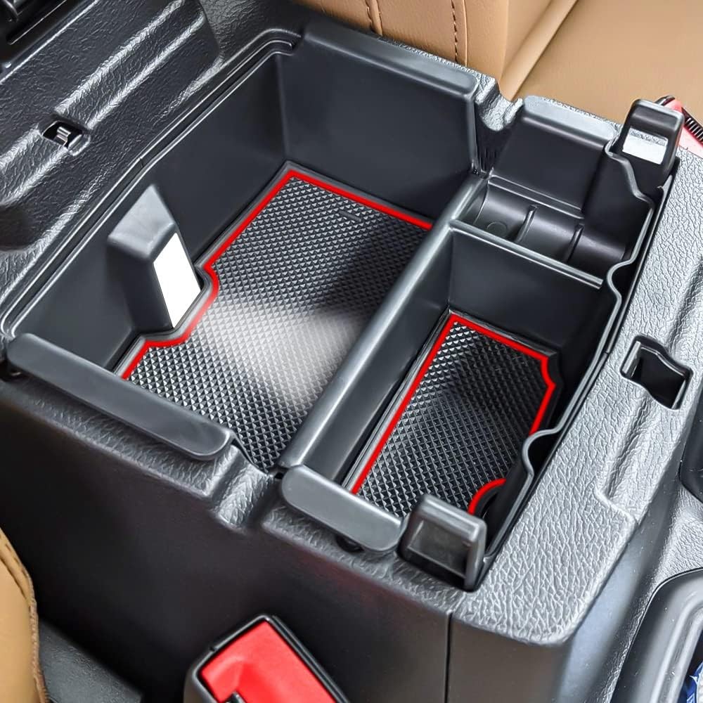 Center Console Organizer for Jeep Wrangler JL and Gladiator JT 2018-2025 Red
