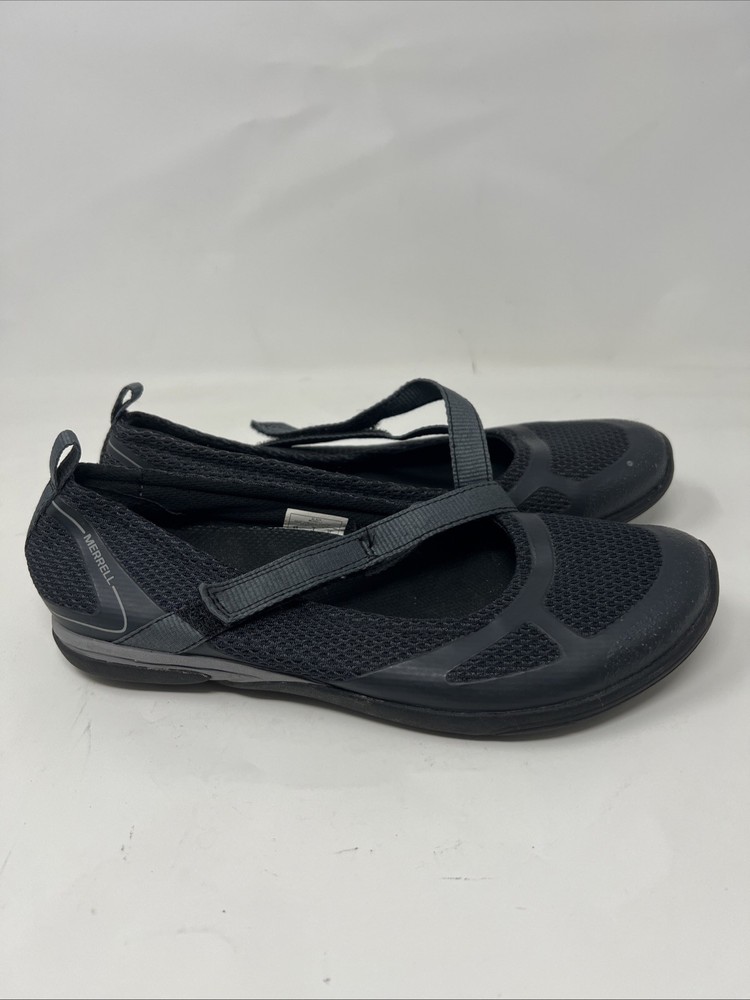 Merrell Shoes Women's 6.5 Flats Gray Mesh Ceylon Sport Hook & Loop Strap