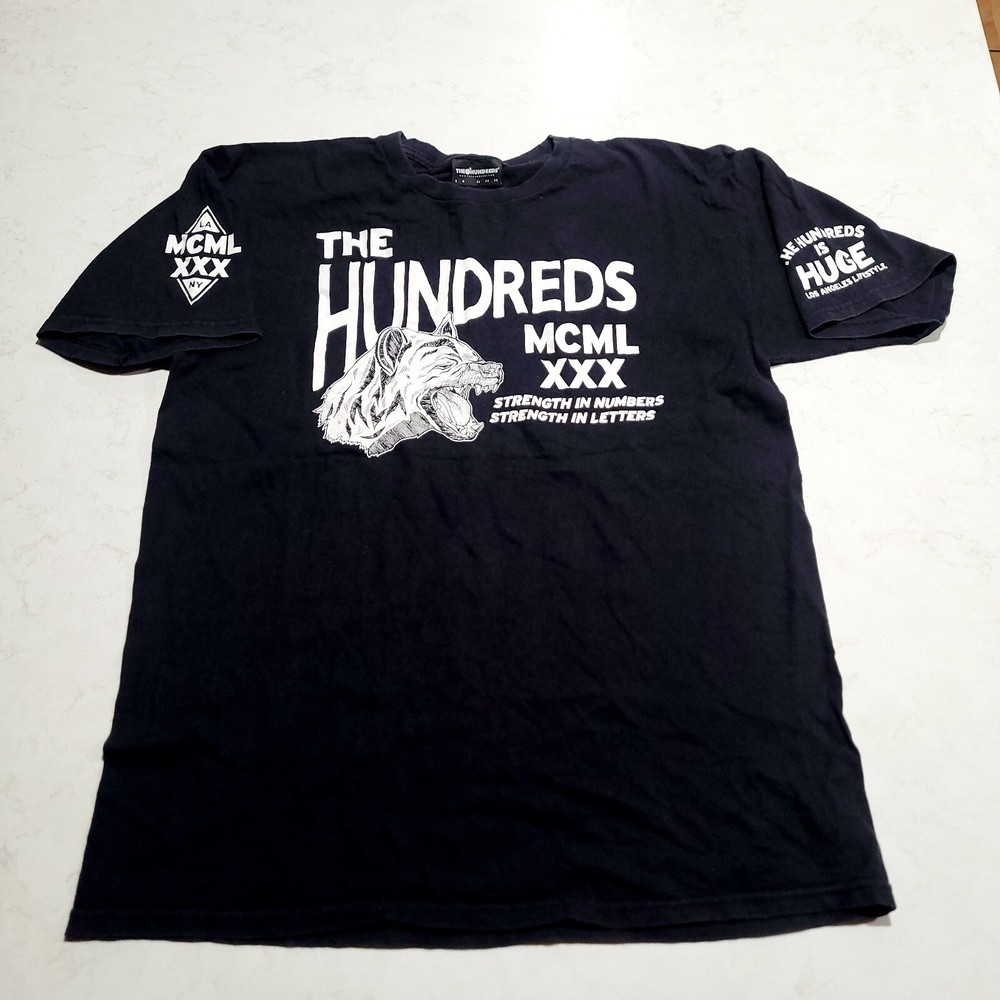 The Hundreds WOLF Double Sided Graphic Shirt Men's Large EUC