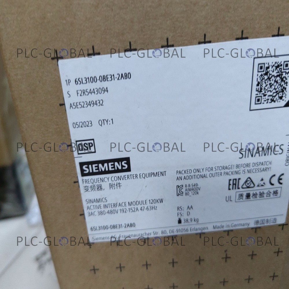 New In Box 6SL3100-0BE31-2AB0 Siemens Module
