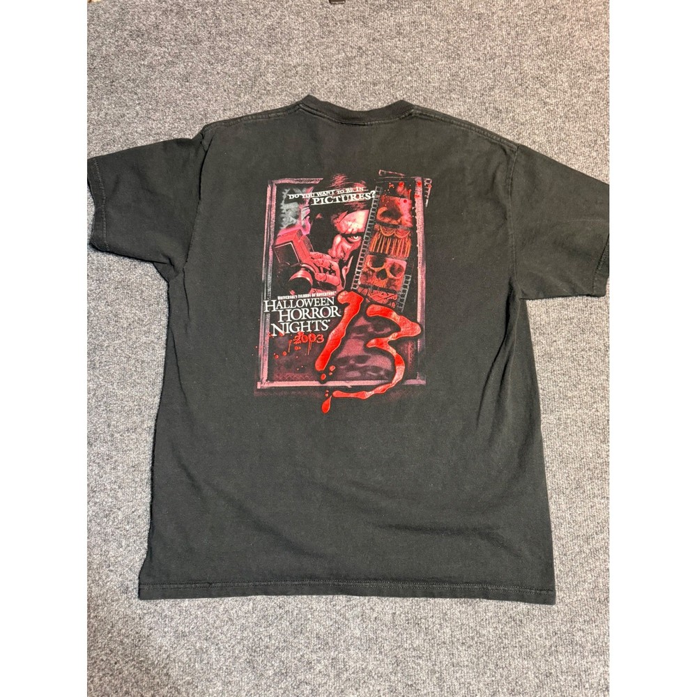 Universal Studios Halloween Horror Nights 13 T-Shirt 2003 Mens Large Black HHN13