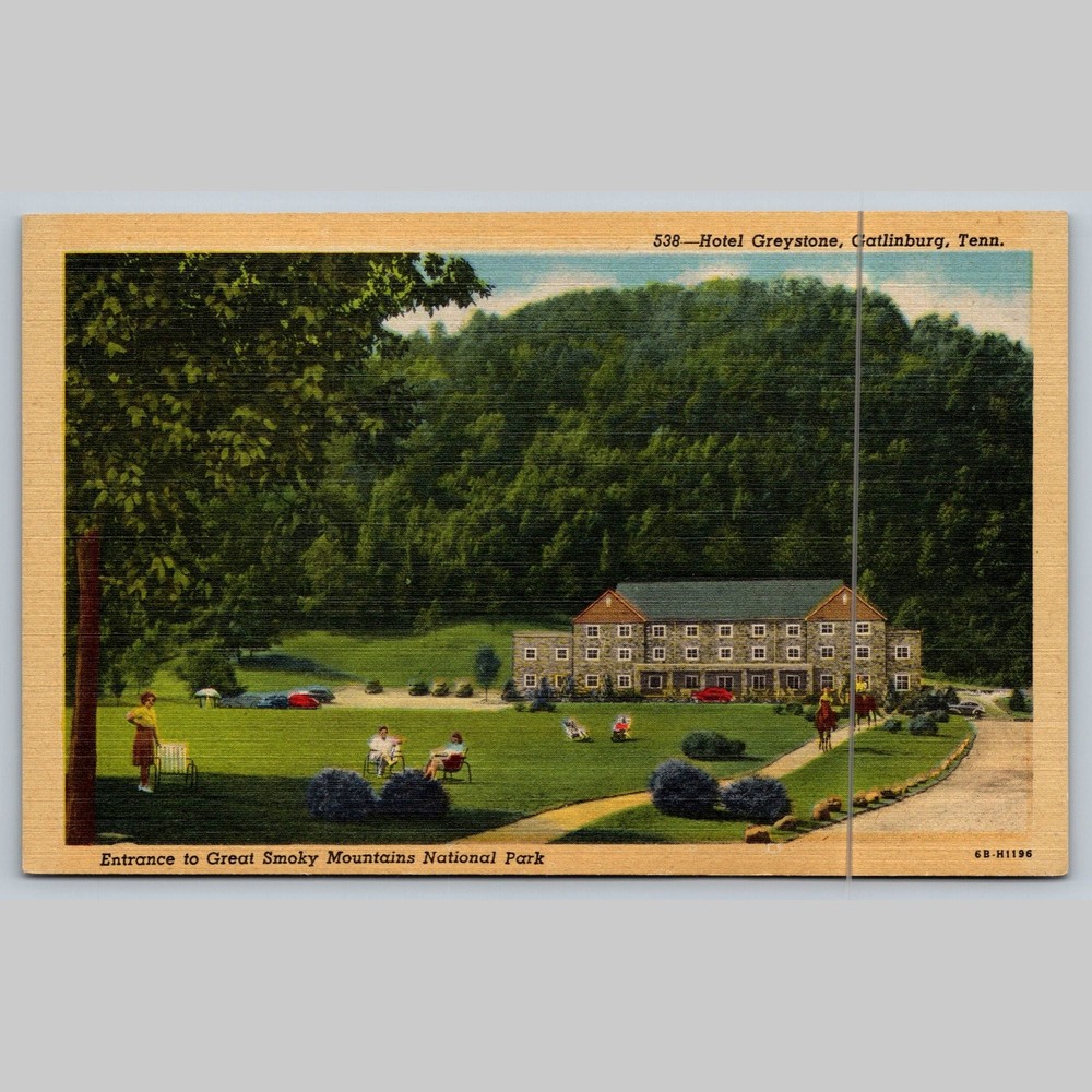 Postcard Hotel Greystone Gatlinburg TN Great Smoky Mountains Entrance