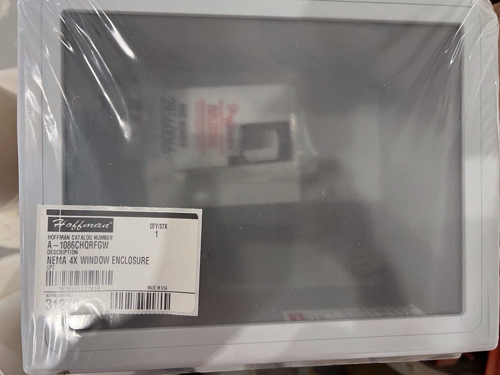 Hoffman Nema Type 4x Enclosure  A1086CHQRFG, new in sealed box