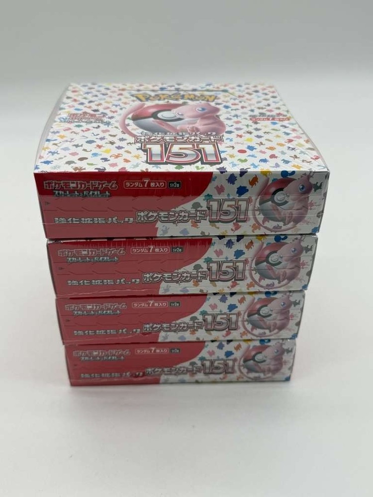 Lot of (4) Pokemon TCG Japanese SV2a 151 Booster Boxes SEALEDPROBSTEIN is actively accepting consignments !!