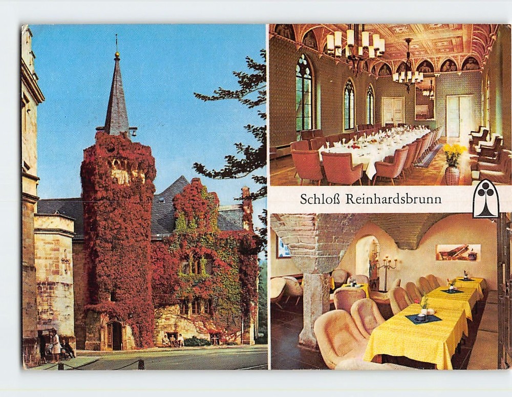 Postcard Schloß Reinhardsbrunn Friedrichroda Germany