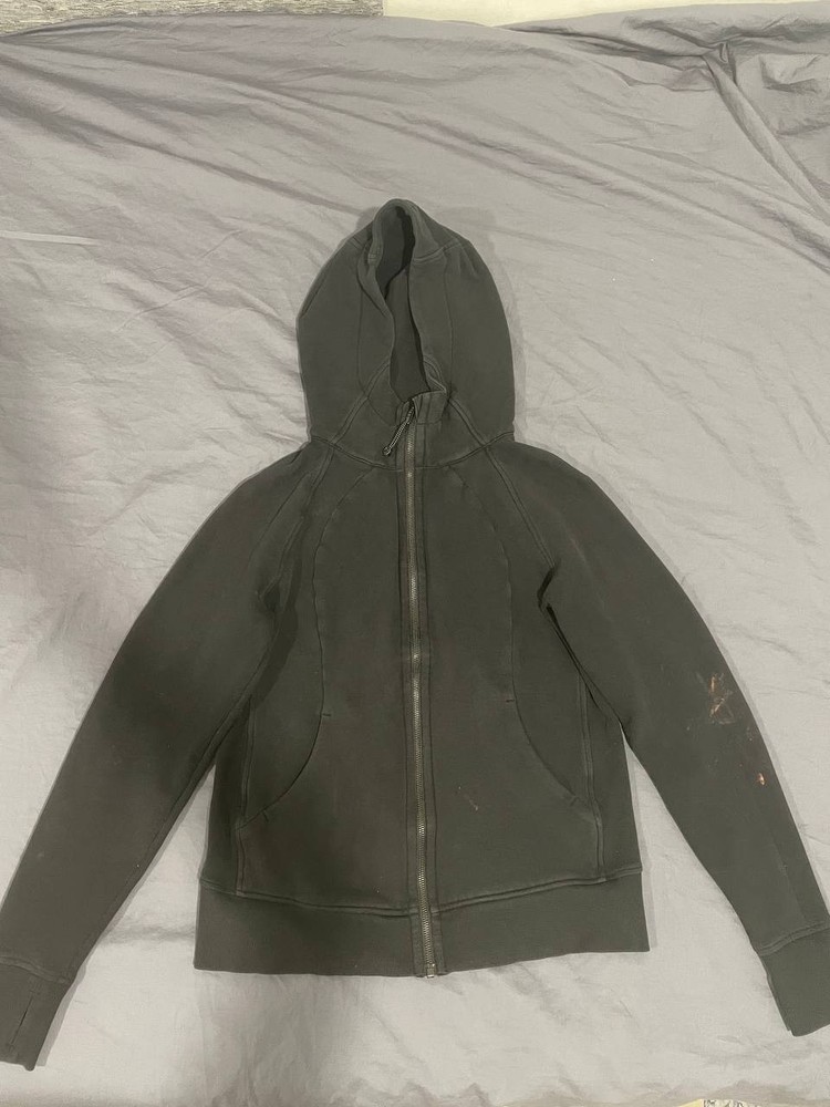 Lululemon Hoodie Womens Full Zip Hooded Sweatshirt Athletic Black Sz Medium