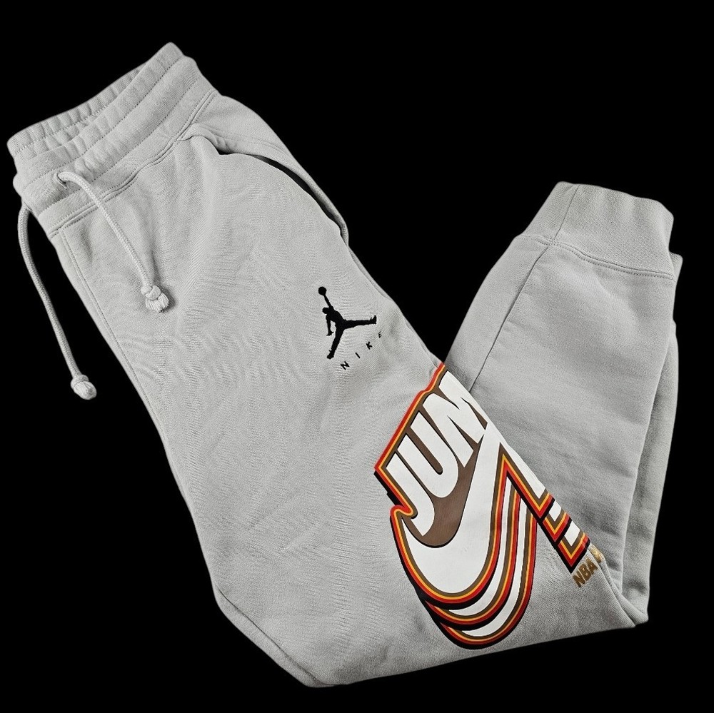 Rare NIKE JORDAN JUMPMAN NBA World Champs 91 92 93 Sweatpants Joggers Sz XS READ