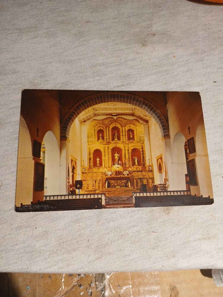 Mission San Juan Bautista California Vintage Postcard