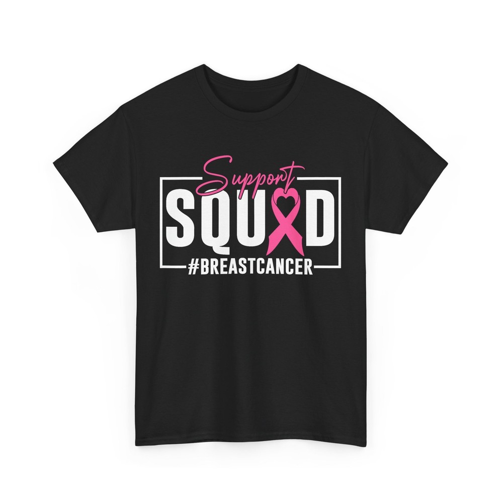 Support Squad Breast Cancer Awareness Pink Ribbon T-Shirt