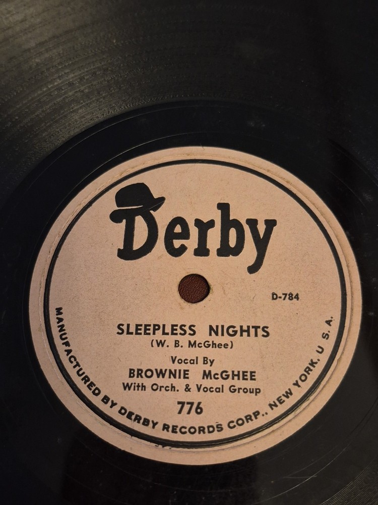 Brownie Mcghee. Sleepless Nights. Derby 776  Vg+