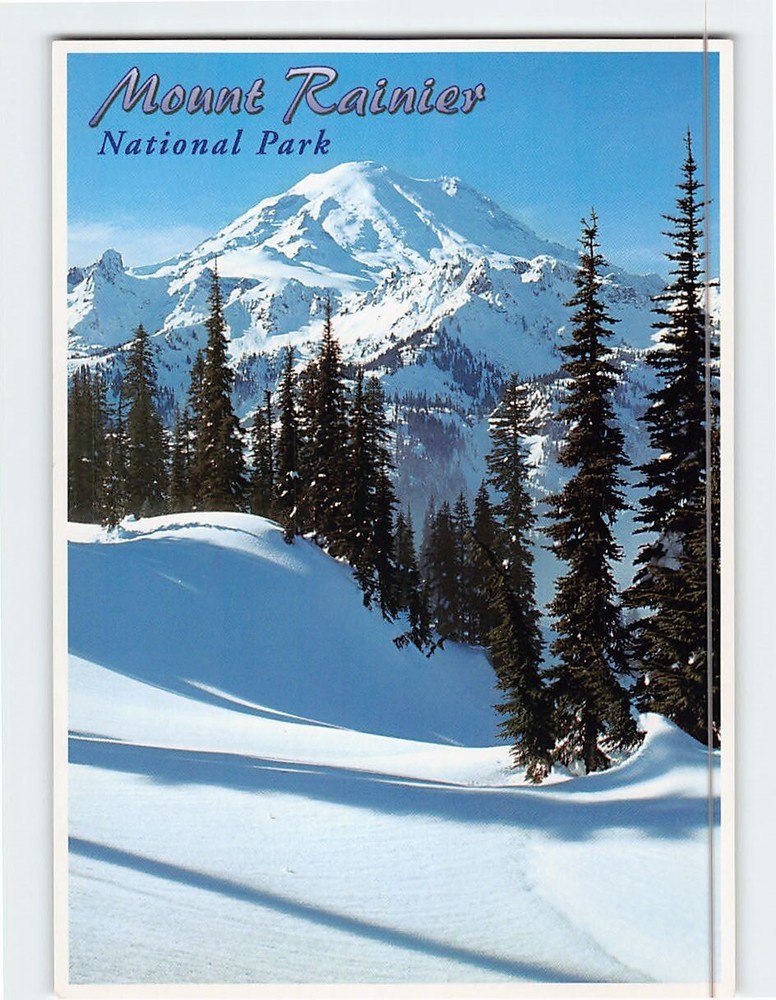 Postcard Mount Rainier National Park Washington USA