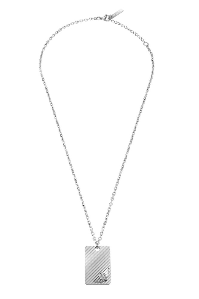 Police Men's Necklace With Dog Tag Stainless Steel Revelry PEAGN0033303